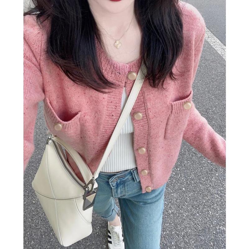 

TonLion Women s Textured Knit Cardigan M