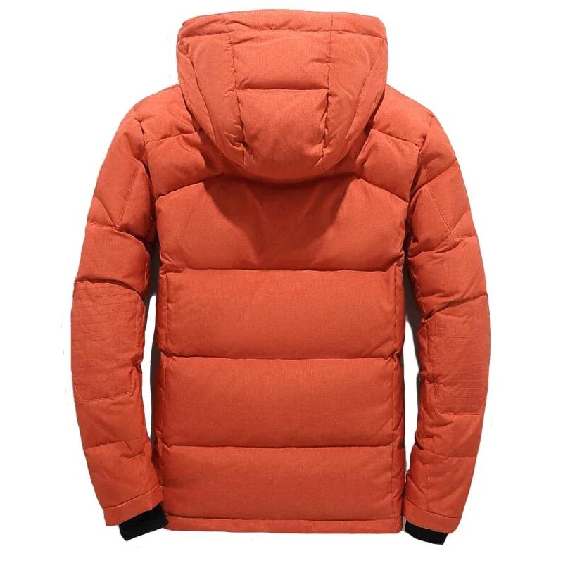 Men's Winter Down Jacket Short Sports Outdoor Windproof Plus Velvet Thickened Youth Cold-proof Clothing