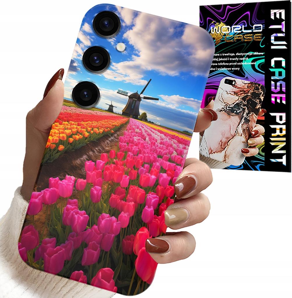 Etui Do Samsung Galaxy S23 Fe - Pole Kolorowych Tulipanów, Tulipan, Case