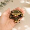 Cute Animal Shape Keychain Frog Coin Purse DIY Kit, Beaded Toad Craft Kiss Lock Mini Wallet Pouch, Handmade for Women Girls Handcrafted Kit