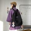 Schoolbag1011 New Street Trend Student Men's and Women's Backpacks Simple Solid Color Casual Backpacks