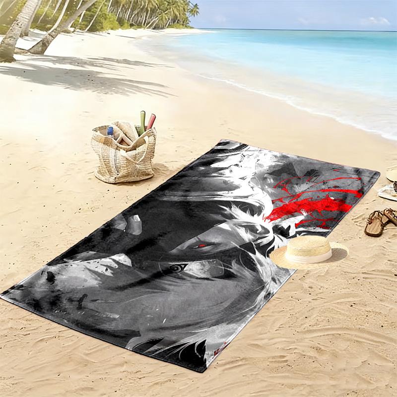 Kakashi Anbu Style Print Beach Towel, Large Soft Quick Dry Towel for Beach Camping Swimming