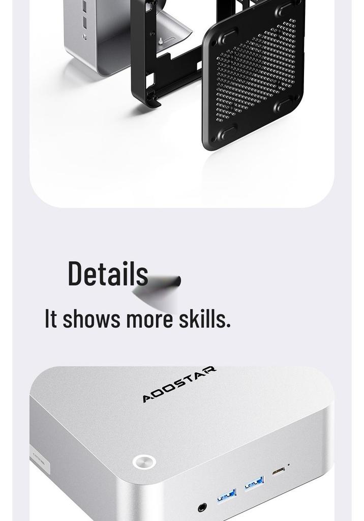 Tianbei Aoostar MACO Ryzen 7 6850H High-Performance AI Office Mini PC