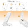 Reading Light, USB Rechargeable Reading Light, 3 Modes 5 Adjustable Brightness, 500mAh Foldable Mini Clip Light