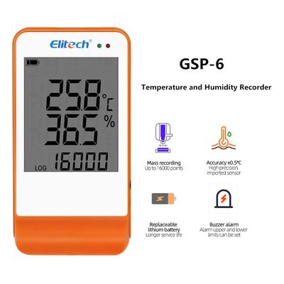 Mini registrador de dados RC-4/4HC/5/5+/GSP-6 Digital USB Temperatura Umidade Sensor interno Gravador de alta precisão