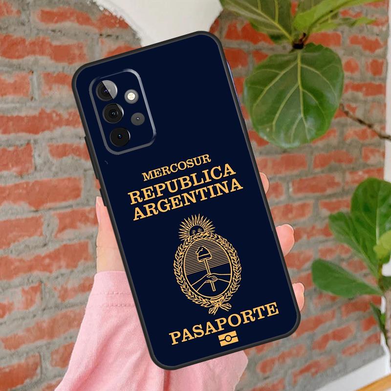 Argentina Flag Phone Case For Samsung Galaxy A54 A34 A14 A55 A35 A25 A15 A52 A32 A12 A51 A71 A13 A33 A53