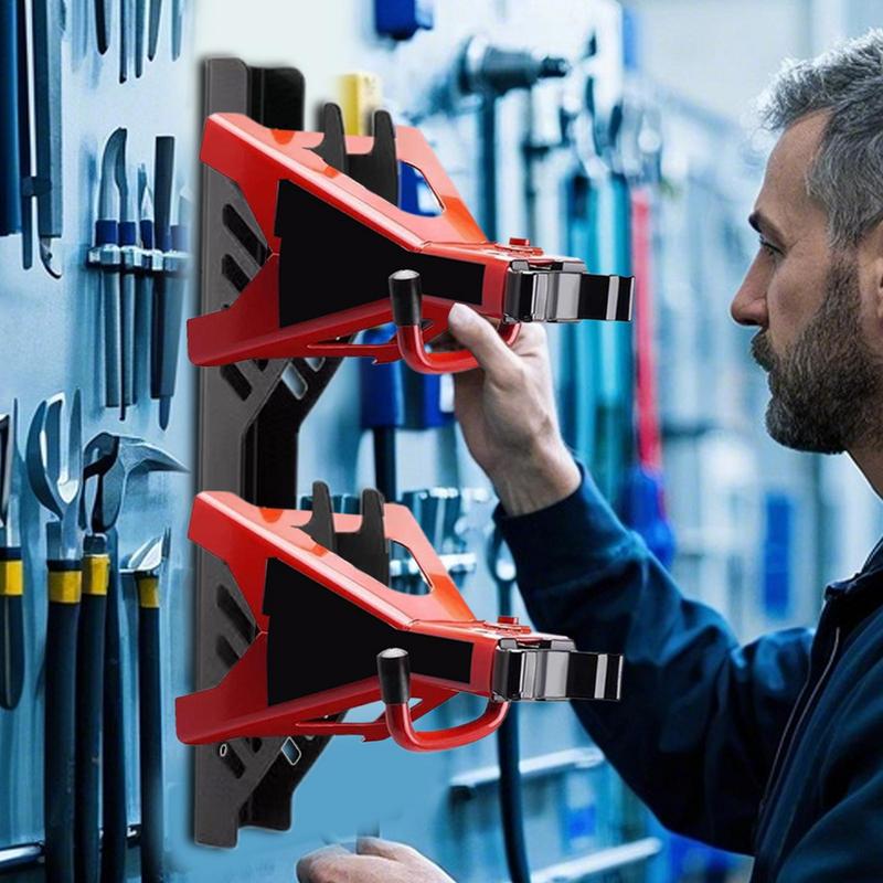 Jack Stand Storage Rack Wall Wall Mounted Steel Jack Stand Holder Vertical Storage Bracket High Load Capacity Space Saving