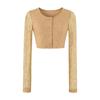 Pure Desire Lace 2-Piece Dress Set Slim Fit Cami Mini Skirt Long Sleeve Cardigan See Through