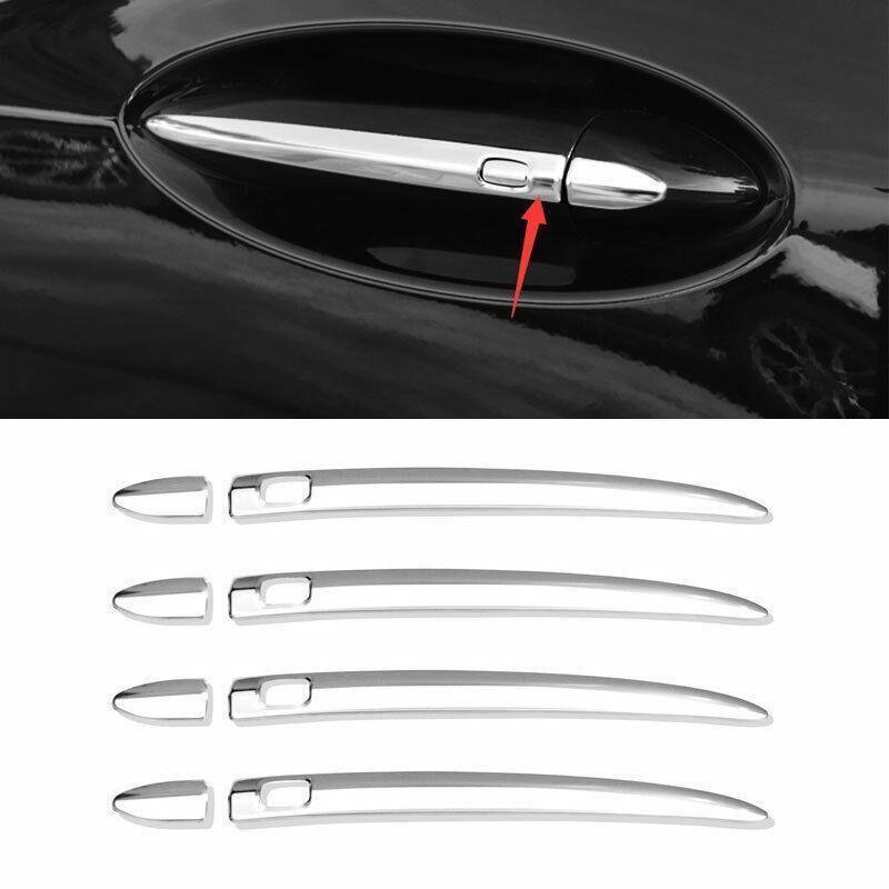 For Buick Lacrosse 2016-19 Silver Steel Exterior Outside Door Handle Cover Trim