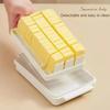 Transparent Lid Butter Partition Cutting Storage Box Butter Cheese Removable Washable Refrigerator Fresh-keeping Box