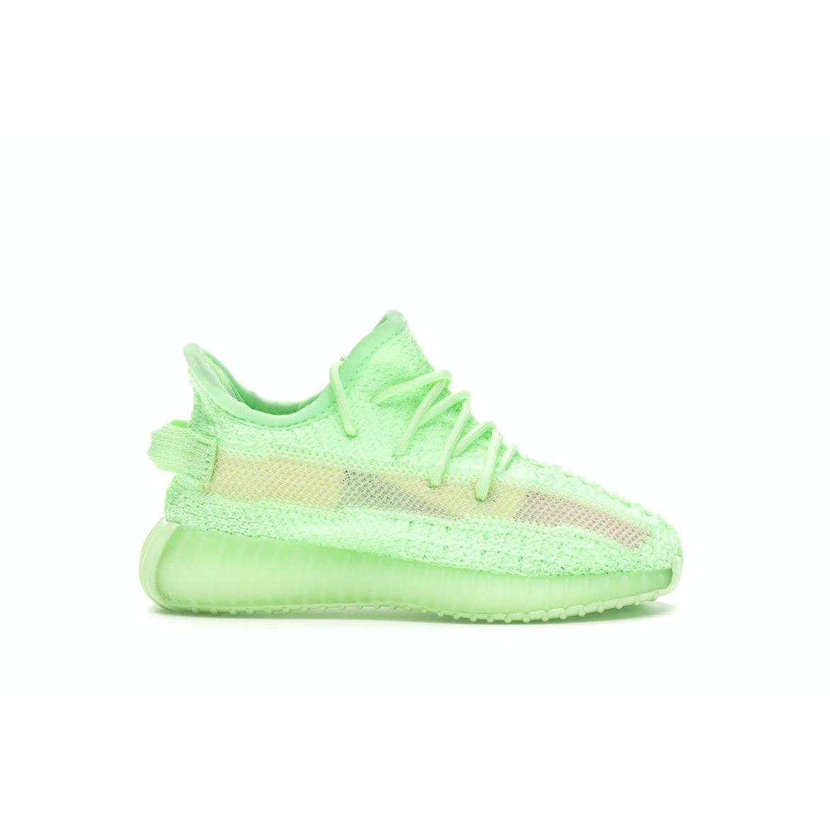 

Adidas Yeezy Boost 350 V2 GID Infant Glow Детские кроссовки Зеленые EG6887