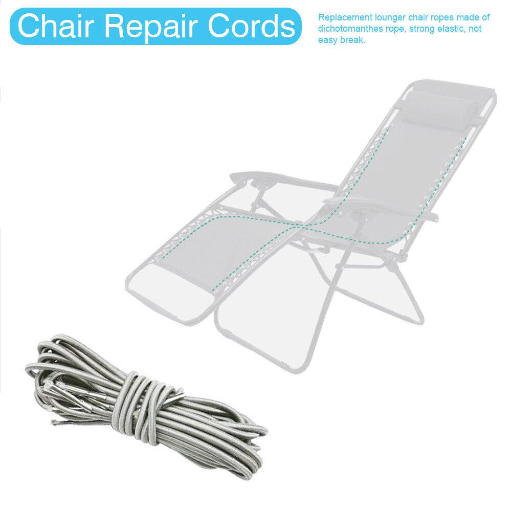 4x Elastic Elastic Rope Lying Chair Accessories With Round And Thick Binding Rope For Courtyard And Garden Furniture
