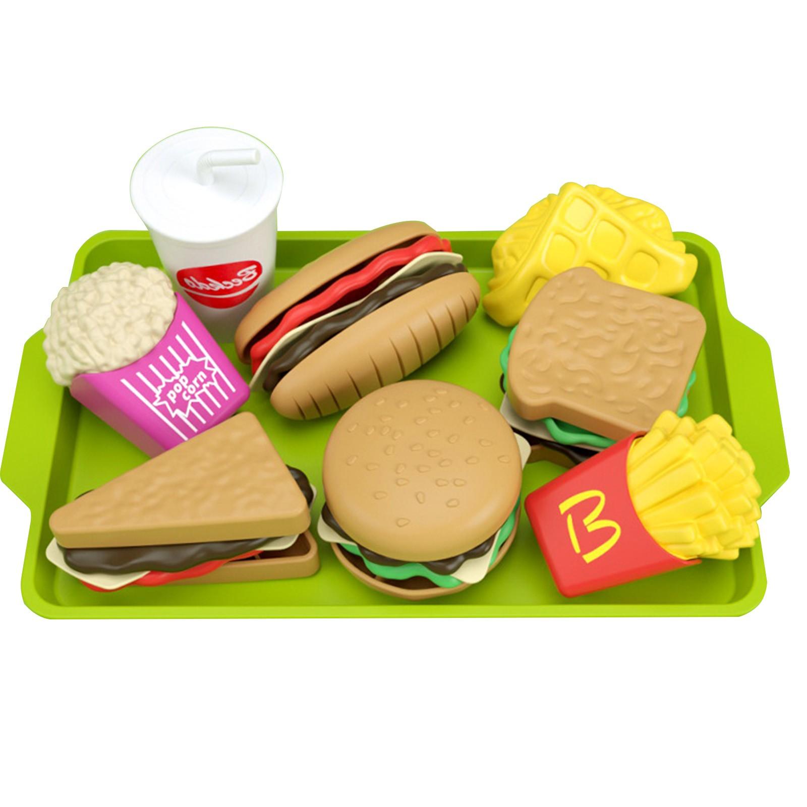 

Имитация гамбургера, хлеба, мороженого, детский игровой домик, игрушки, китайская и западная кухня, столовые приборы, обучающий набор Qie Qie Le One Size