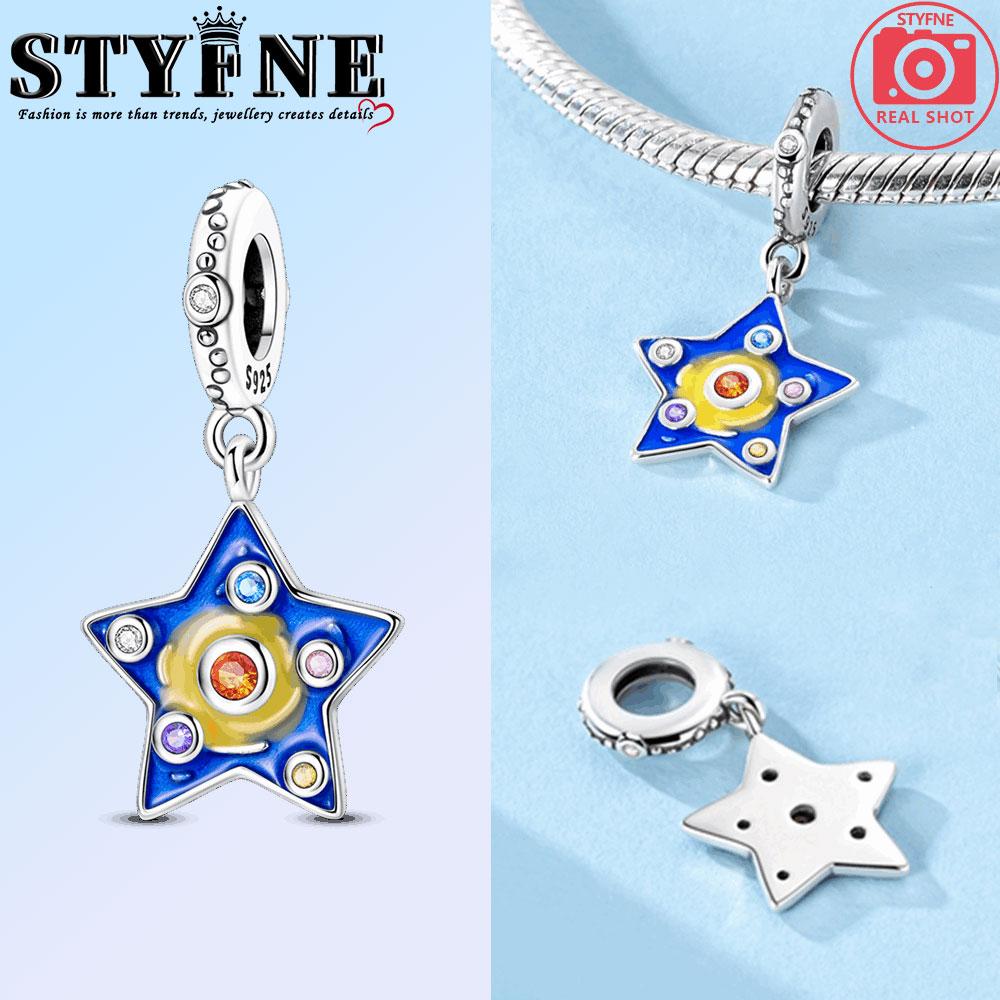 Copper Starlight Celtic Knot Stars Moon Charms Beads Fit Original Bracelet Necklace Fine Jewelry Women Diy Gifts