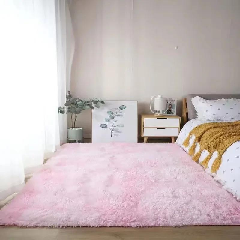 

Thick Plush Carpet Living Room Decoration Home Soft Shaggy Lounge Rug Fluffy Mat Bedside Absorbent Floor Mats Rugs for Bedroom 40x60cm
