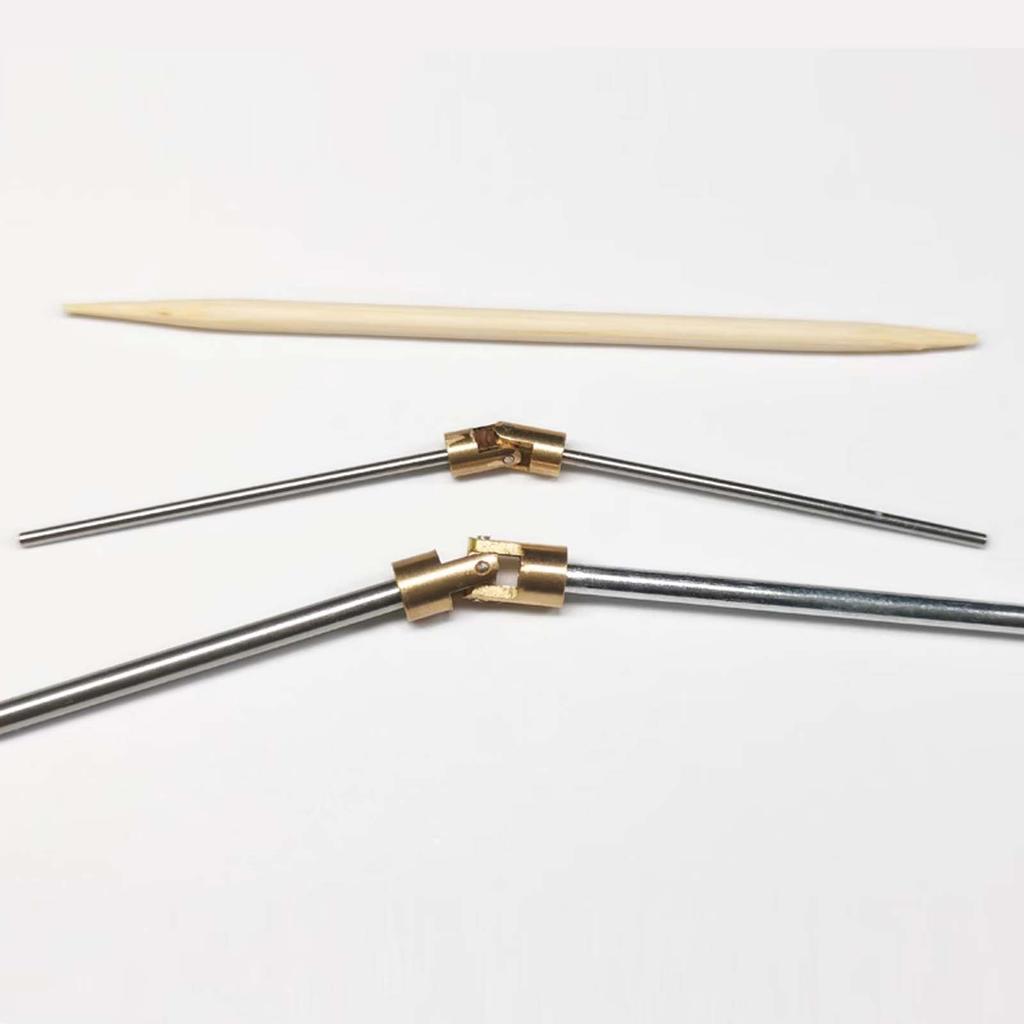 1mm/2mm Precision Universal Joint Micro Coupling Connector Brass Connecting Rod Model Static Modification