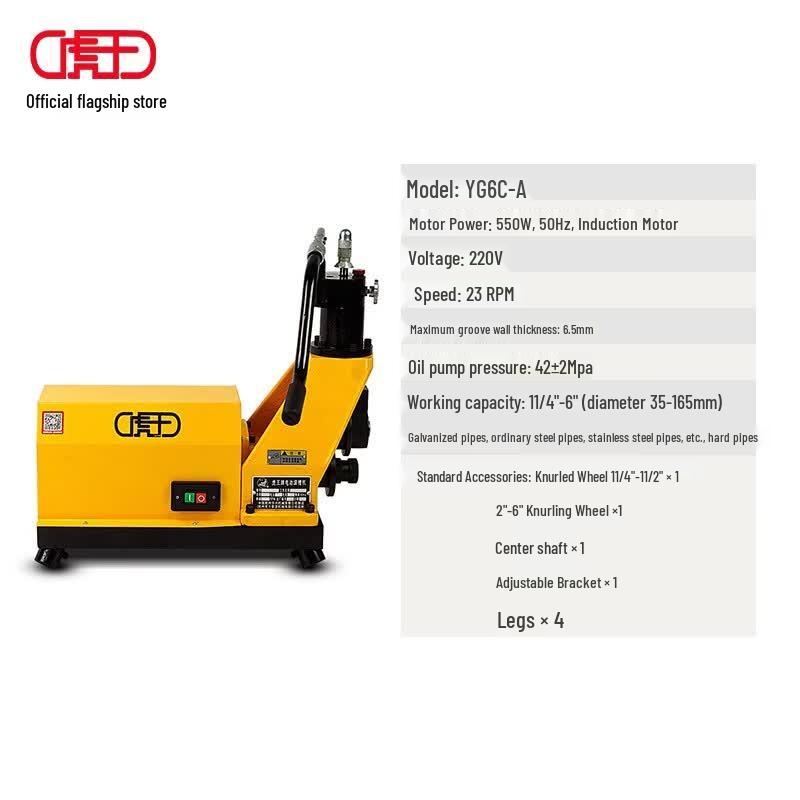 

Tiger King YG6C-A 220V Electric Hydraulic Grooving Machine CN plug (adapter included)