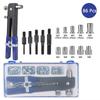 86Pcs Non-slip Blind Hand Riveter M3/M4/M5/M6/M8 Nut Rivet Plier Set  Repairtool