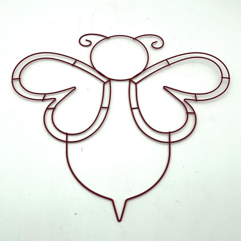 Yousheng Bienenstock Kranzrahmen Herz Metall Drahtform Bienenförmiger Drahtrahmen Kranzform für Blumen Bänder DIY Kranz Heimdeko