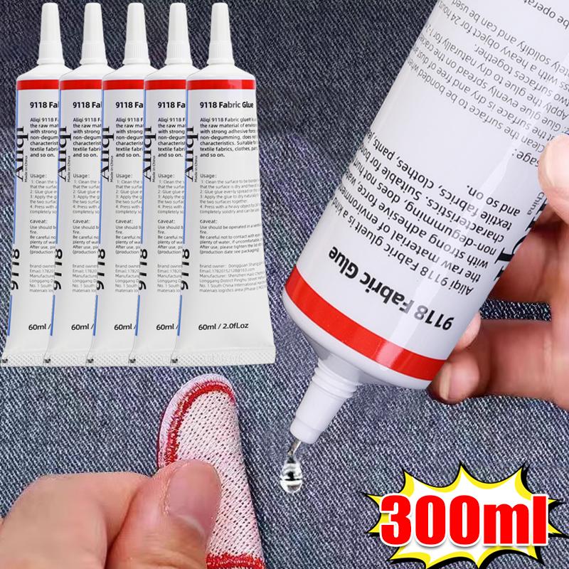 

300/15 мл Прозрачный клей для ткани Быстросохнущий клей для заплаток на ткани Ремонтный клей для швов Сильный клей-адгезив Водостойкий агент для одежды Денима 15ml -1pc