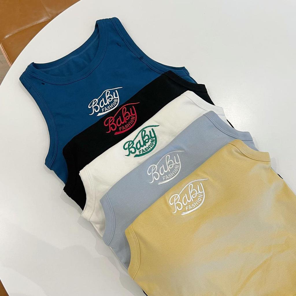 Jennie Fashion Vielseitiges Sportliches Weißes Buchstaben Camisole Tanktop für Damen