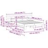 Bed Frame with Headboard White 140 x 200 cm Solid Pine Wood