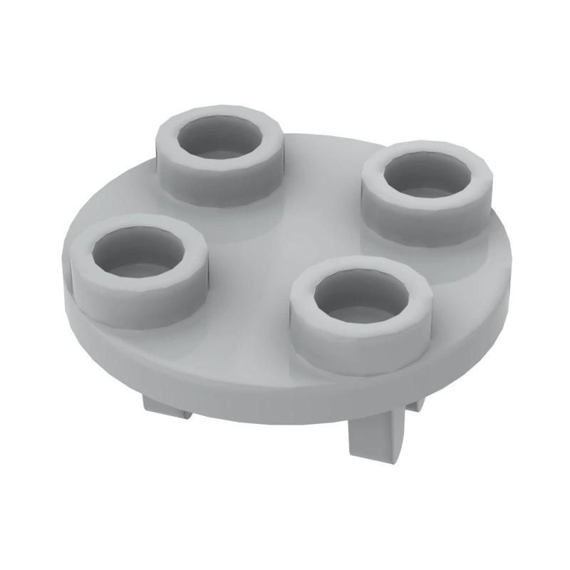 50g Building Blocks MOC Small Particles Spare Parts: 2x2 Round Plate Wheel Fork Bottom with Clip Standard