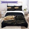 Rose Pattern Bedding Uilt Set Uilt Cover Pillowcase Home Decoration Birthday Gift (1 * Duvet Cover + 2 * Pillowcase Without Core)
