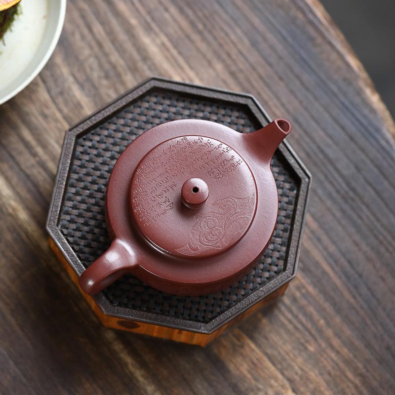 180ml Chinese Yixing Purple Clay Teapot Famous Handmade Tea Pot Teaware Tea Infuser Kettle Authentic Zisha Tea Set Customized