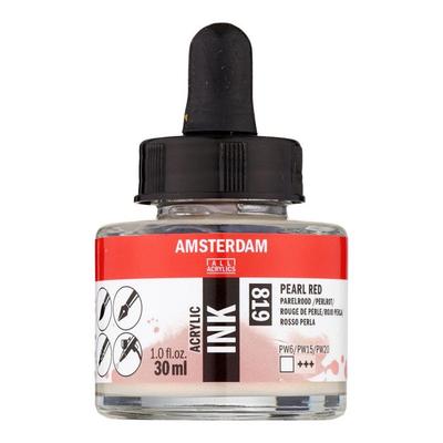 Flasche Acryl-Tinte Acrylic Ink Amsterdam 30ml Perlrot