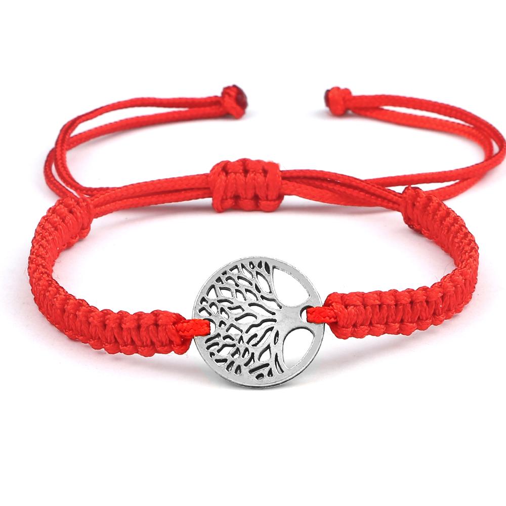 Handmade Braid Rope Bracelets Tree of Life Adjustable Wrist Bangle for Women Men Friendship Gift Jewelry