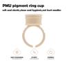 100pc Disposable Permanent Makeup Pigment Ring Cup Silicone Tattoo Ink Ring Holder Ring for Microblading Eyebrow Lip Pigment PMU