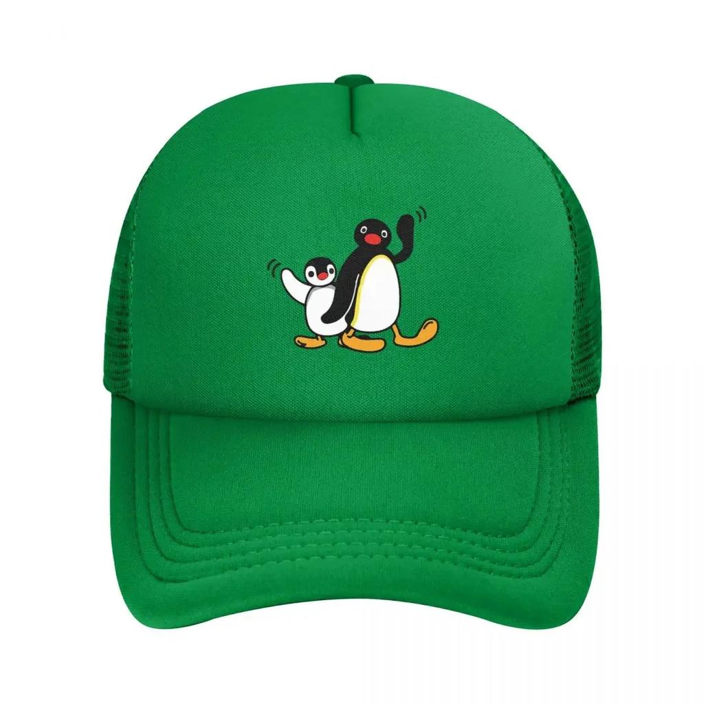 Pingu Mesh Baseball Caps Snapback Fashion Baseball Hats Breathable Casual Casquette Outdoor Unisex