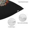 Custom Born To Ride Skull Cushion Cover 40X40Cm Route 66 Velvet Modern Pillow Case