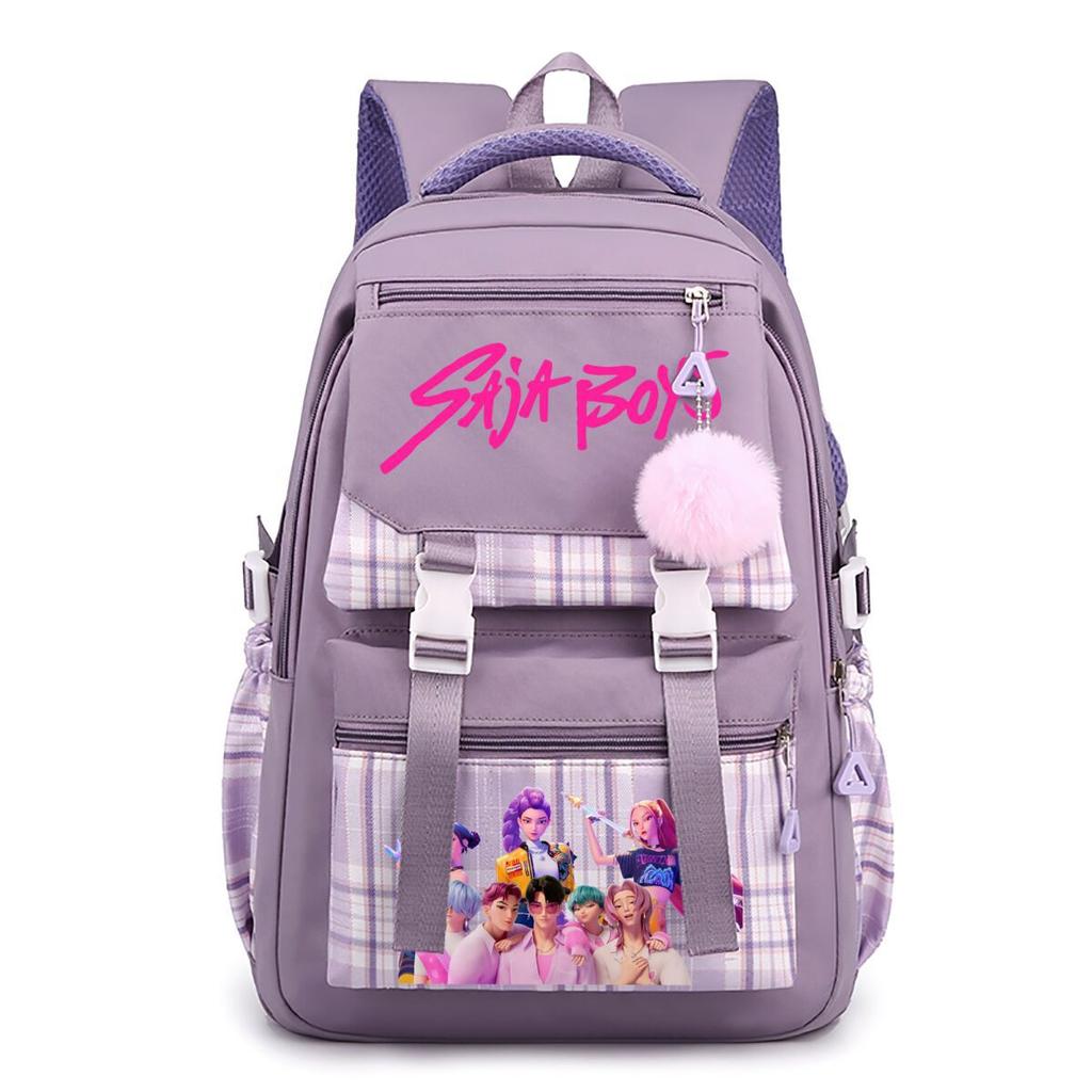 Trend Animation Printing Primary And Secondary School Students Lightweight Spine Backpack Men'S And Women'S Versatile Casual Schoolbag