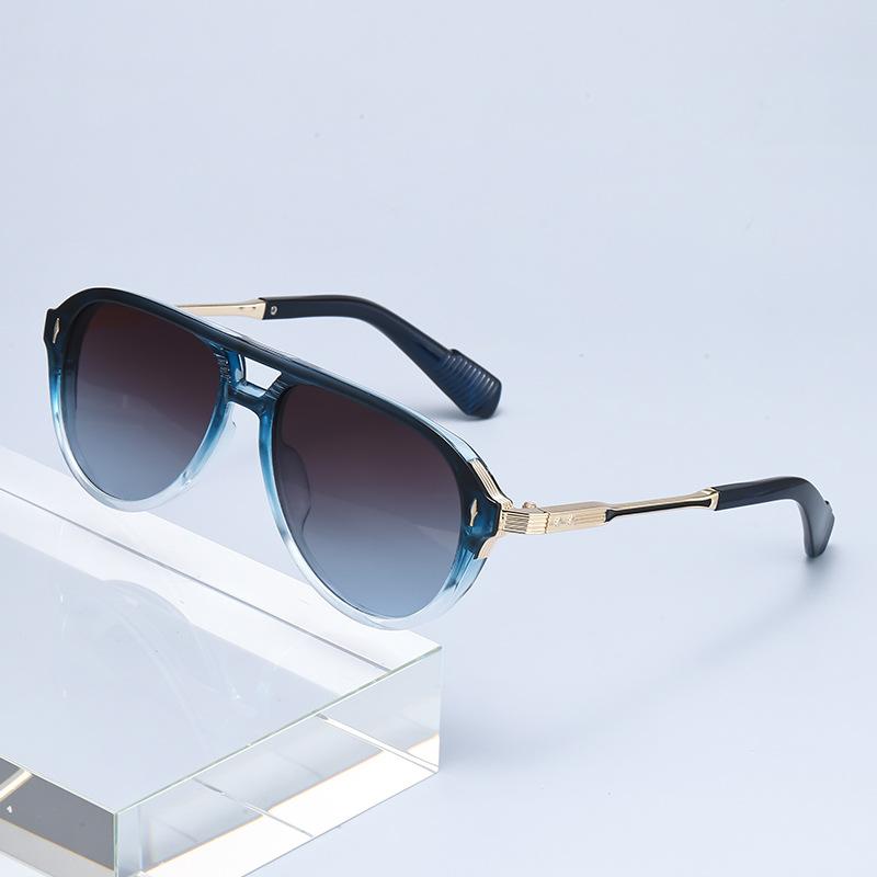 Fashionable Metal Sunglasses Party Gatherings Stage Performances Street Photography Fashion Wear Take UV Resistant Glasses