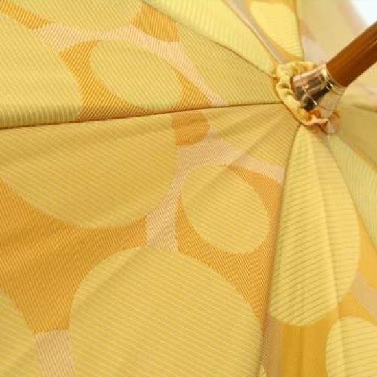 Makita Shoten Umbrella for Rain Long Nordic Jacquard Made in 16241112 Women, Umbrella, Umbrella, (Bubble), Yellow, Hand-Opened, Japan,