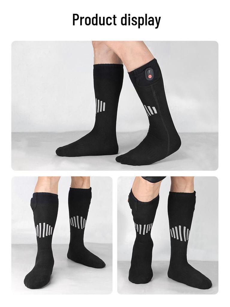 Electric Heated Knee-High Socks for Men & Women – Quick Heat, Winter Warmth for Outdoor Use