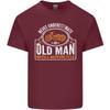 Old Unisex With a Motorcycle Biker Motorcycle Unisexs Light Cotton TShirt