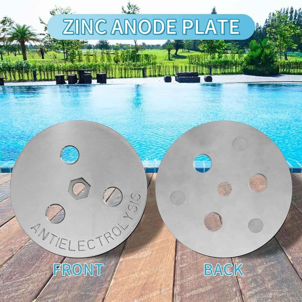 Pool Skimmer Zinc Anode Weight Plate Anti-Electrolysis Weight Pool Skimmer Basket Weight Against Corrosion and Electrolysis
