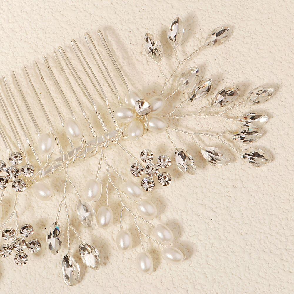 Sparkling Hair Comb Exquisite Rhinestone Hairpin Hair Ornament Insert Comb Wedding
