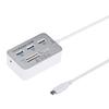 USB 3.0 Hub Card Reader 7-In-1 MS SD M2 TF Multi-in-1 Memory Adapter with 5Gbps Data Transfer Speed Overvoltage Protection for Windows