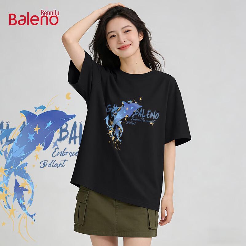 Baleno Women s Cosmic Print Loose Fit T-Shirt M
