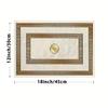 6er Set Moderne Luxus Europäischer Stil Goldenes Geometrisches Muster Tischsets, Saisonale Tägliche Feiertagsdekoration, Geeignet für Zuhause Küche Esszimmer