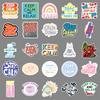 50 Pictures of Keep Calm English Short Sentences Graffiti Stickers Personalized Decorative Decorative Water Cup Mobile Phone Case Stickers