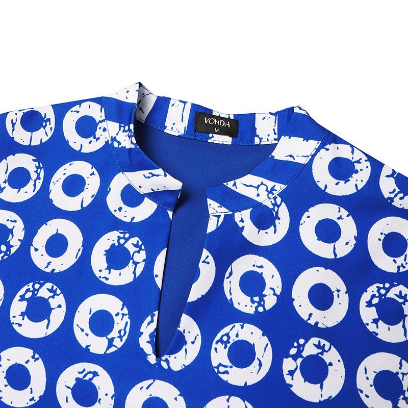 Damen-Sets in Übergröße, V-Ausschnitt, langärmlig, bedruckt, Oberteil und gerade Hose