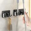 Punch-Free Stainless Steel Mop & Broom Holder