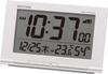 RHYTHM Fitwave D193 Wecker mit Thermometer und x x 8RZ193SR03 Funkgesteuertes Hygrometer, Weiß, 9,3 14,5 4,1 cm,