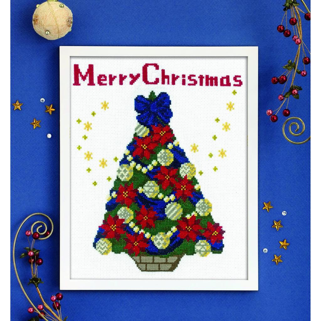 Olympus Thread Embroidery Kit Christmas Tree X-107