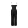 Women's Fashion Casual Feather Top Breast Sexy Sleeveless Jumpsuits